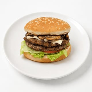 Double Mushroom Cheeseburger