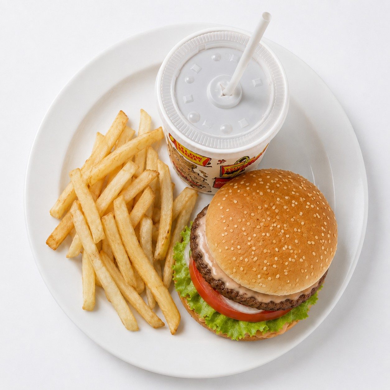 #1 Hamburger Combo.