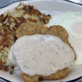 Chicken Fried Steak & Eggs Breakfast