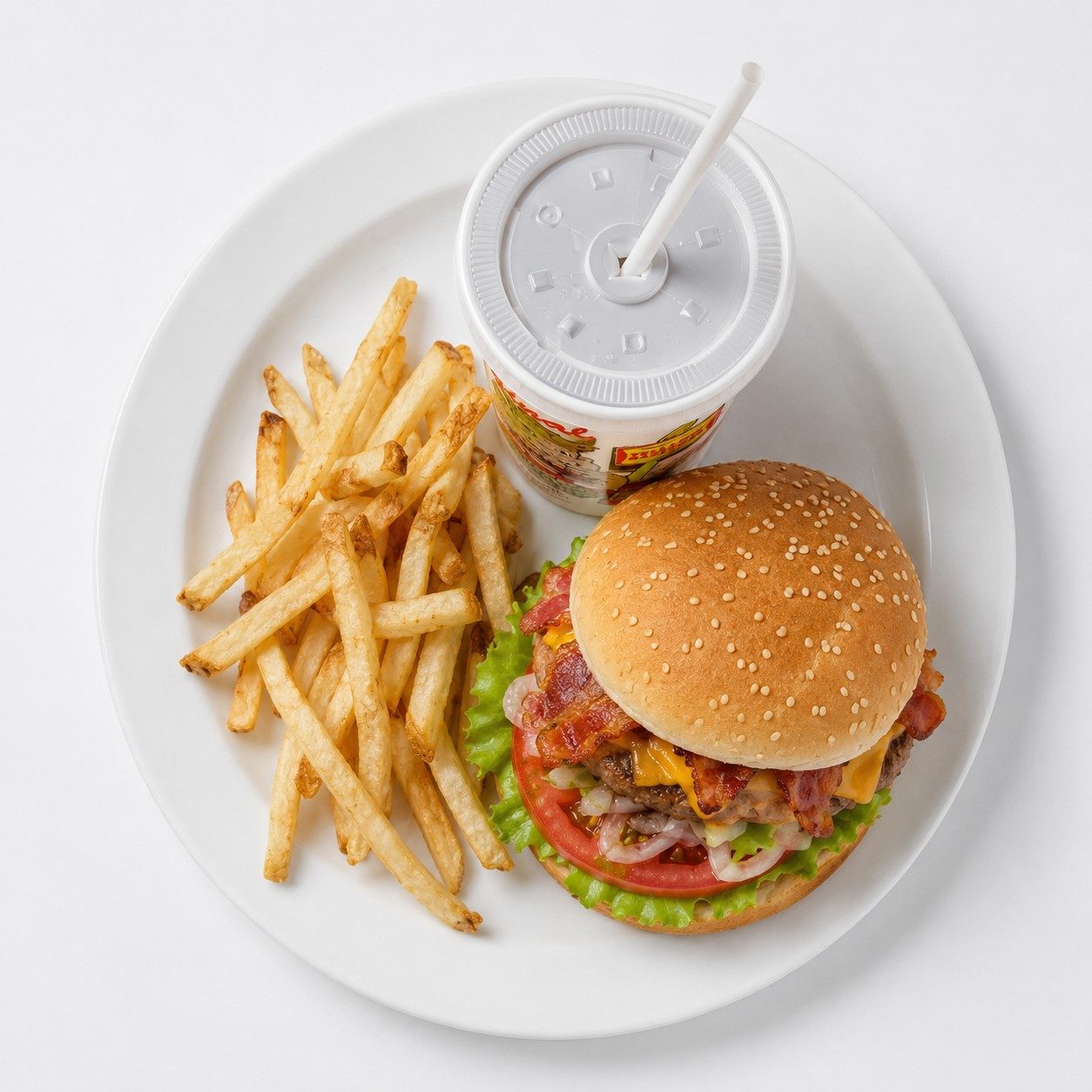#4 Bacon Cheeseburger Combo.