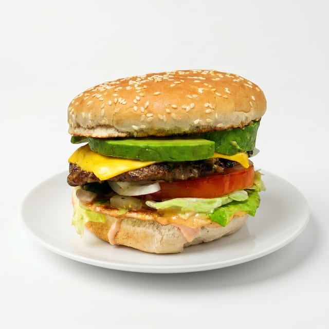 Avocado Cheeseburger.