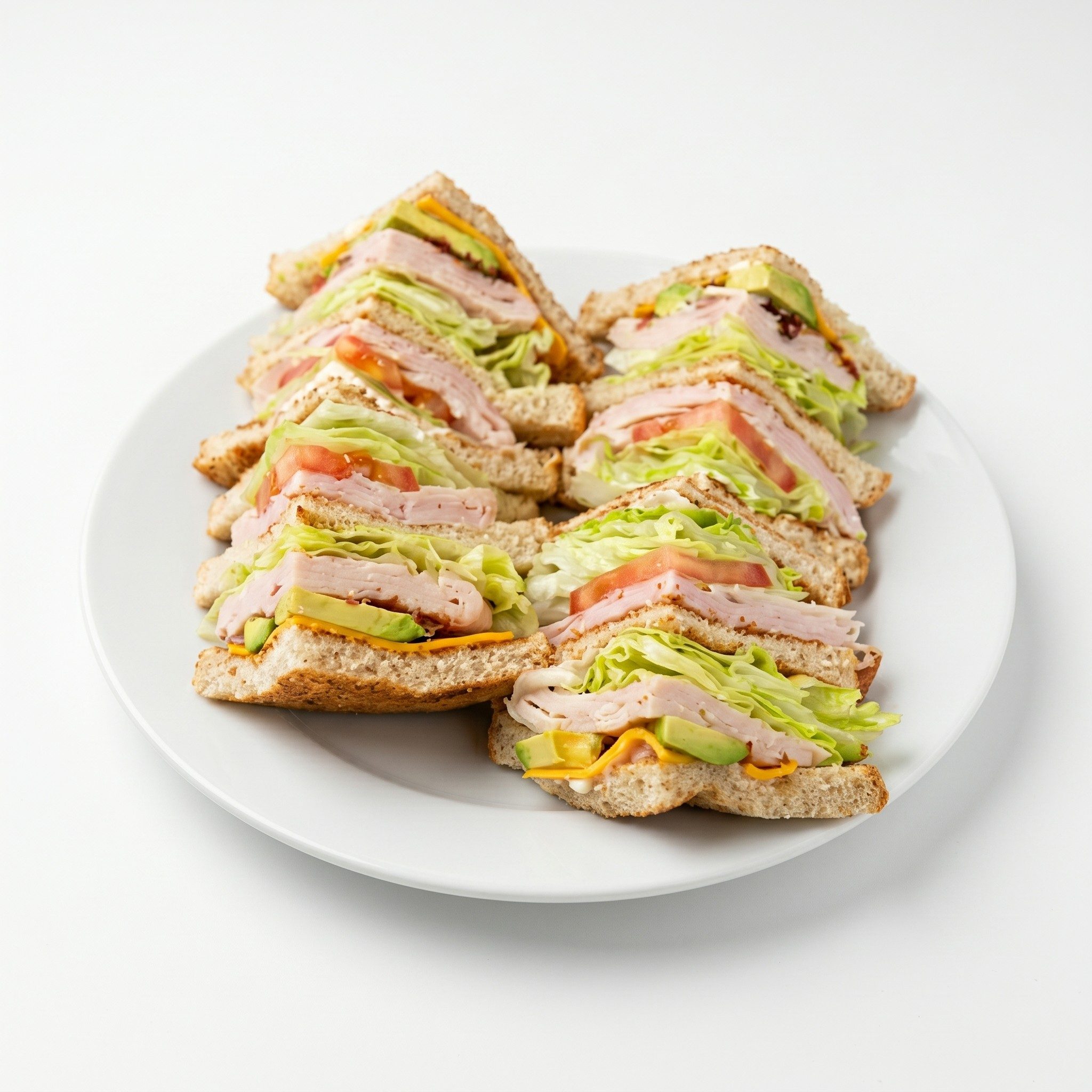 Turkey Club Sandwich.