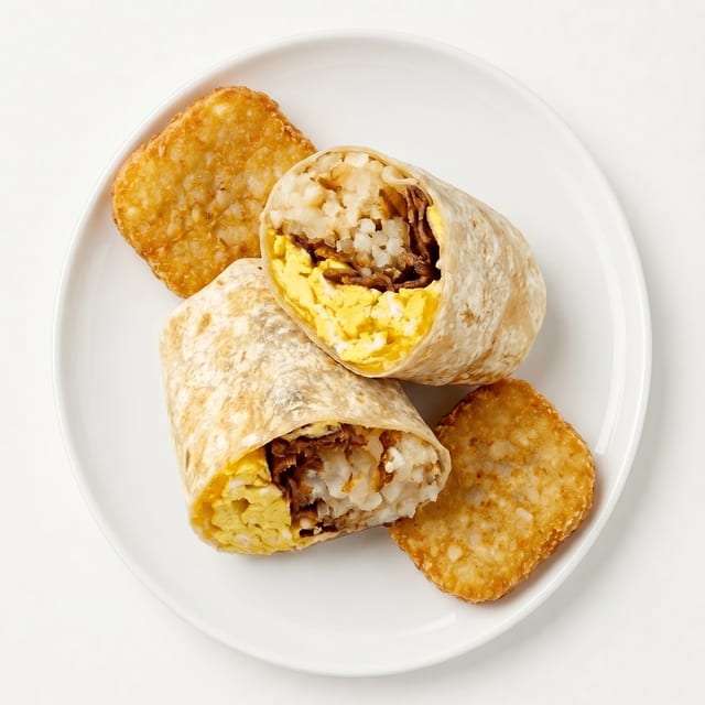 Breakfast Burrito Bacon or Sausage or Ham.