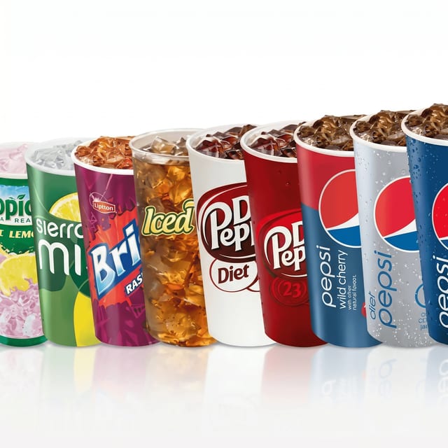 Medium Soft Drinks.
