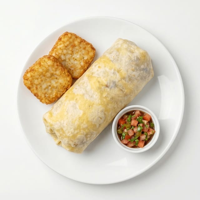 No Meat Breakfast Burrito.
