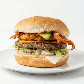 Sourdough Bacon Avocado Cheeseburger