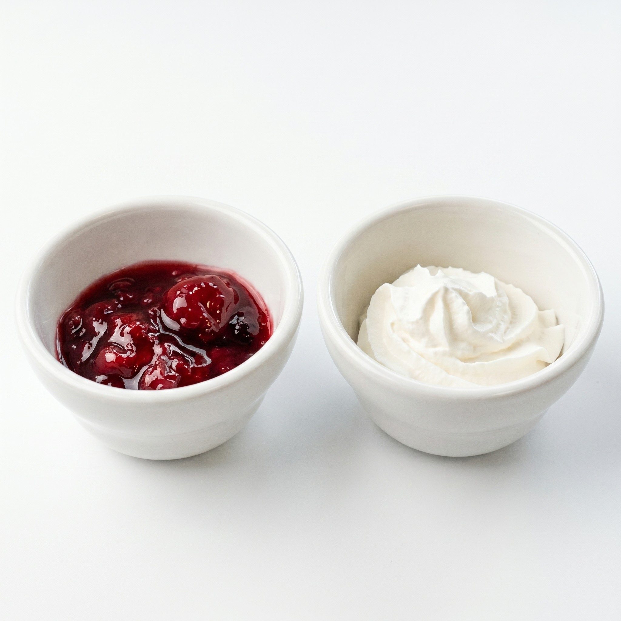 1 Side Strawberries & Whip Cream.