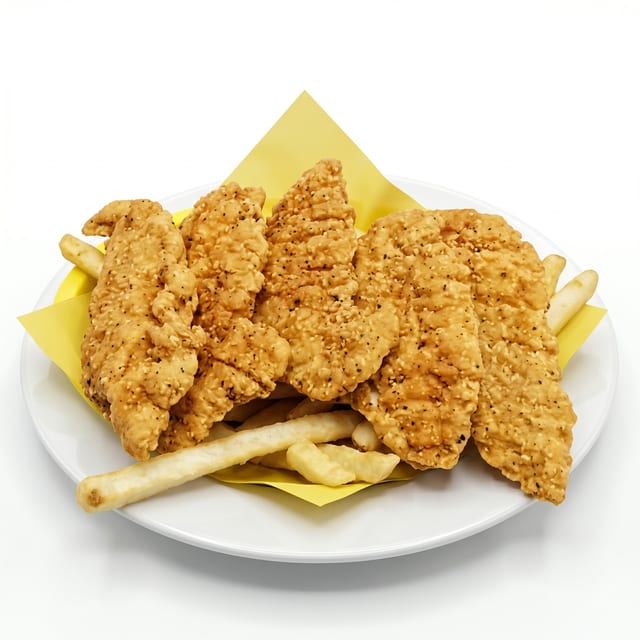 Chicken Tender with Fries.